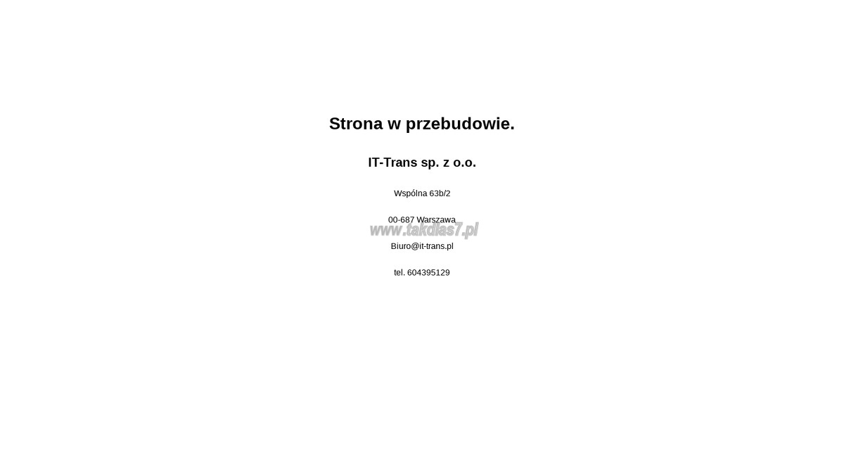 it-trans-sp-z-o-o